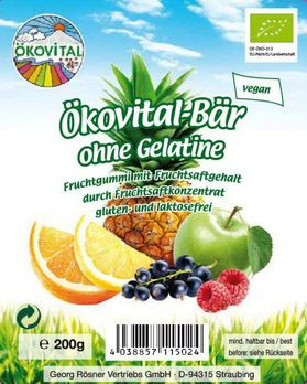 Ökovital-Bär, ohne Gelatine 200g