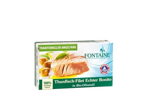 Fontaine Thunfisch-Filet Echter Bonito in Bio-Olivenöl 120g