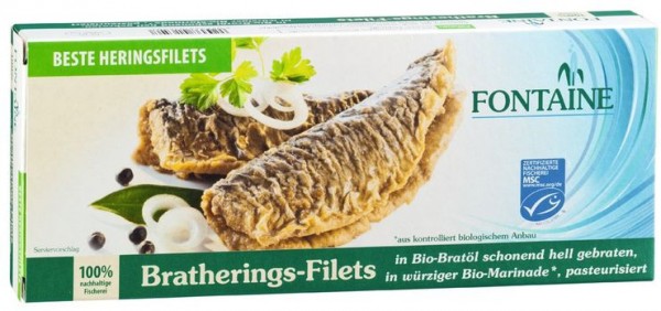 Fontaine Bratherings-Filets in Bio-Marinade 325g