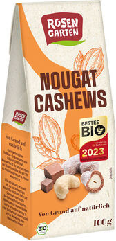 Rosengarten Nougat-Cashews schokoliert 100g