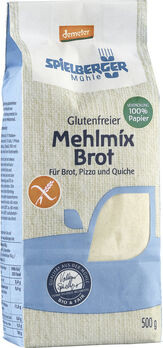 Spielberger Glutenfreier Mehlmix Brot, dunkel demeter 500g