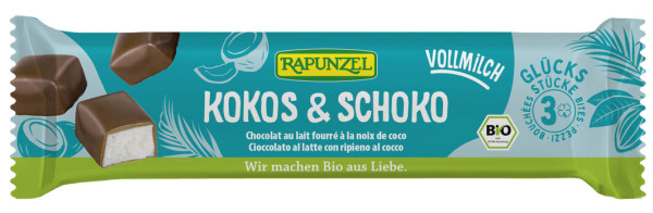 Rapunzel Kokos Happen Vollmilch 50g