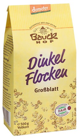 Bauckhof Dinkelflocken Großblatt demeter 500g