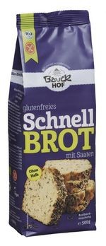 Bauckhof Schnellbrot Backmischung, glutenfrei 500g