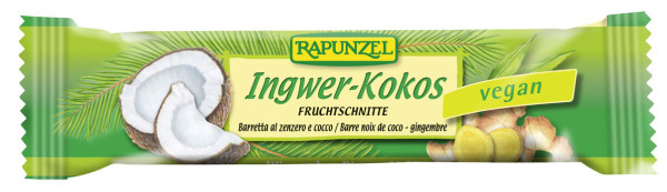 Rapunzel Fruchtschnitte Ingwer Kokos 40g