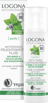 LOGONA PURIFY Mattierendes Feuchtigkeitsfluid Bio-Minze 30ml