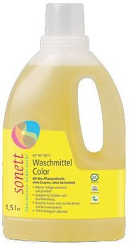 Sonett Waschmittel Color Mint & Lemon, flüssig 1,5l