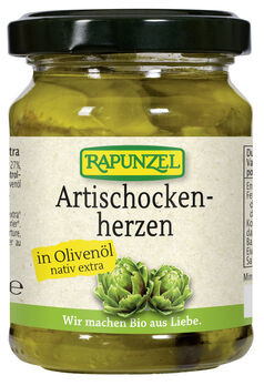 Rapunzel Artischockenherzen in Olivenöl 120g