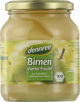 dennree Williams-Birnen Viertel Frucht 350g