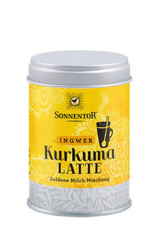 Sonnentor Kurkuma Latte Ingwer Gewürztee Dose 60g