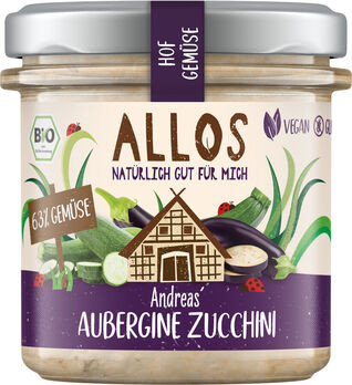 Allos Hofgemüse Andreas Aubergine Zucchini Brotaufstrich 135g