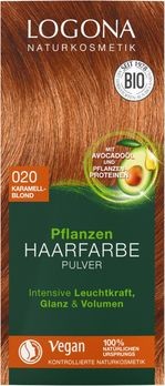 LOGONA Pflanzen-Haarfarbe Pulver 020 karamellblond 100g