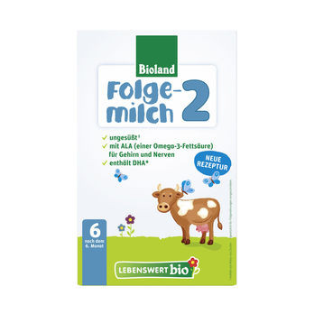 Lebenswert Bio-Folgemilch 2 Bioland 500g/A