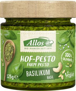 Allos Hof Pesto Basilikum 125g