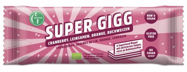 GREENIC Cranberry, Leinsamen, Orange, Buchweizen Super Gigg 23g