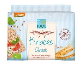 Pural Knäcke Delikatess Roggenknäckebrot demeter 250g