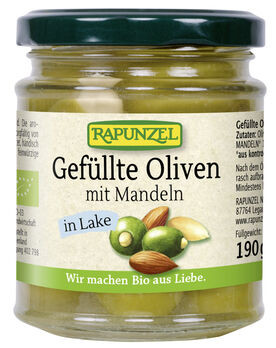 Rapunzel Gefüllte Oliven mit Mandel in Lake 190g