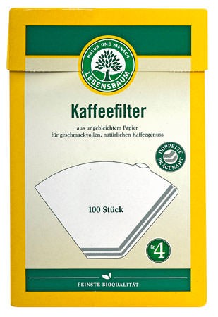 Lebensbaum Kaffeefilter Gr. 4 100 Stück