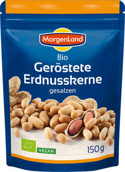 MorgenLand Erdnüsse geröstet und gesalzen 150g/A
