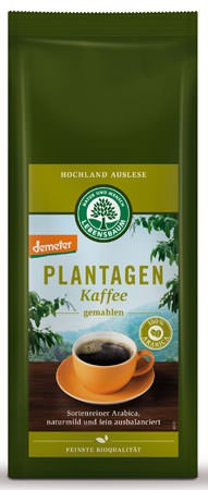 Lebensbaum Plantagen Kaffee demeter, gemahlen 250g