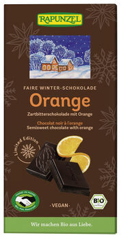 Rapunzel Zartbitterschokolade mit Orange 80g