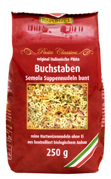 Rapunzel Buchstaben-Suppennudeln, Semola 250g