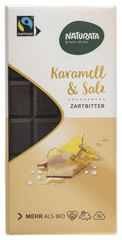 Naturata Chocolat Karamell & Salz Zartbitterschokolade 100g