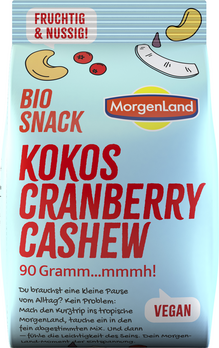 MorgenLand Snack Kokos Cranberry Cashew 90g