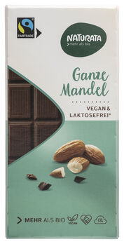Naturata Schokolade Ganze Mandel vegan & lactosefrei 100g
