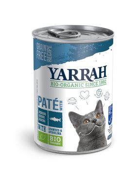 Yarrah Katzenfutter Paté mit Fisch 400g/A