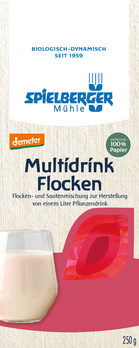 Spielberger Set Multidrink Flocken & Pflanzendrinkbeutel, demeter, 6x250g