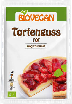 Biovegan Tortenguss rot 2x7g/A