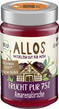 Allos Frucht Pur 75% Aufstrich Amarenakirsche 200g