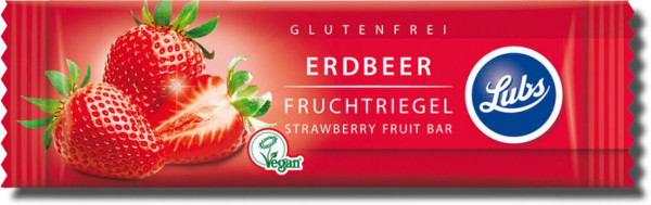 Lubs Premium Fruchtriegel Erdbeer 30g/A