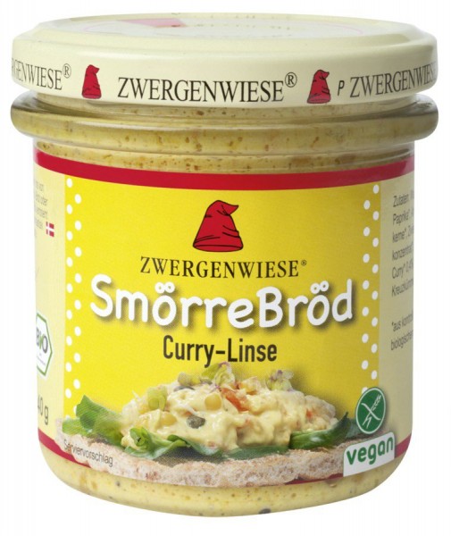 Zwergenwiese SmörreBröd Curry Linse 140g
