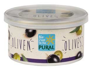 Pural Brotaufstrich Schwarze Olive 125g