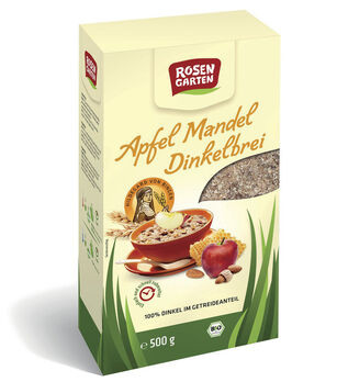 Rosengarten Porridge Apfel-Mandel-Dinkelbrei 500g/A