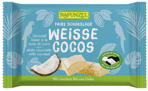 Rapunzel Weiße Cristallino Cocos-Schokolade 100g