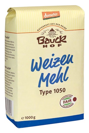 Bauckhof Weizenmehl Type 1050 Demeter 1kg